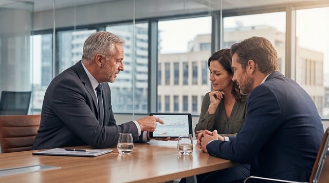 现代写字楼办公会议室中的企业员工专业培训纪实