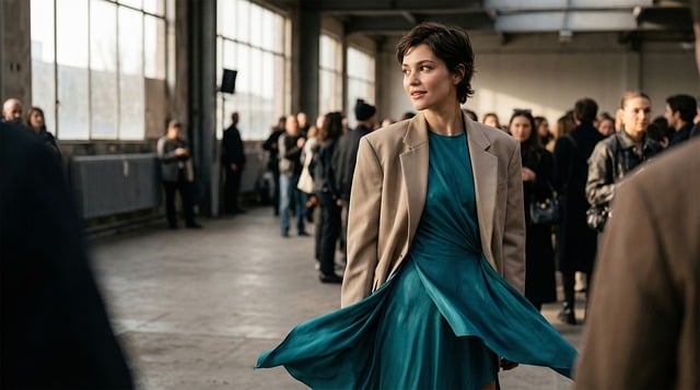 鎏金暮色下的时尚定格 后来想起那年郊野的采风午后