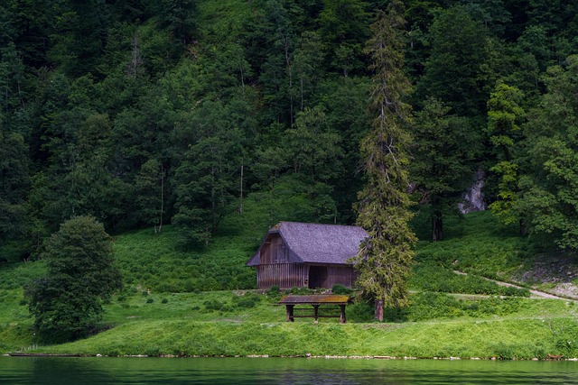林畔沿湖旧小屋：锈迹褪色里藏着经年的淡远怀旧