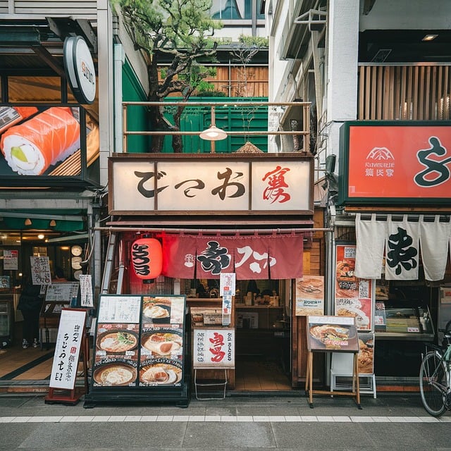 雨痕漫过临街日式餐窗 光影揉碎街路与烟火气
